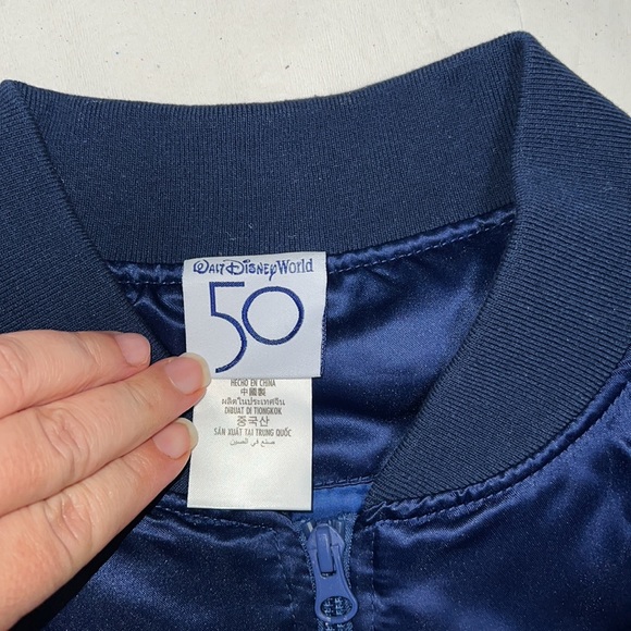 UNISEX Disney Parks Mickey Mouse 50th Anniversary Collection Bomber Jacket - Picture 13 of 14